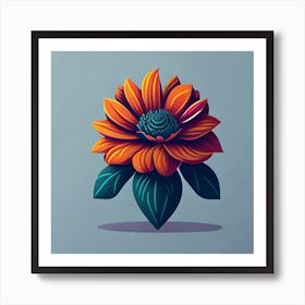 Abstract Flower Art Print