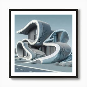 Futuristic House 3 Art Print