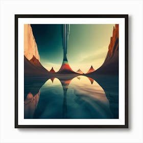 Abstract Landscape - Abstract Stock Videos & Royalty-Free Footage Art Print