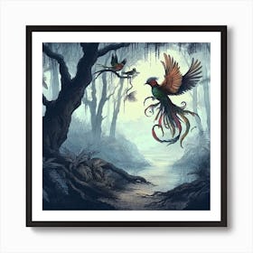 In The Hush Of Daybreak Art Print