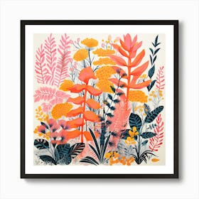 Abstract Botanical Floral Illustration Art Print