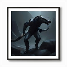 Lizard Creature Art Print