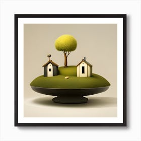 House On A Hill Art Print