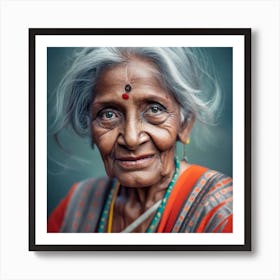 Portrait Of An Indian Woman 1 Art Print