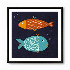 Slightly Sarcastic Fish Art Print