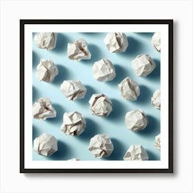 Crumpled Paper Art Print