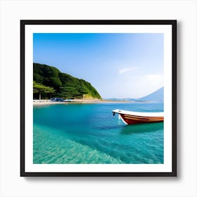 Boat On The Beach 4 Art Print