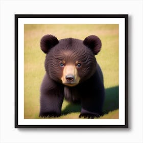 Black Bear Cub Art Print