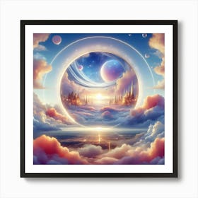 Circle In The Clouds Art Print