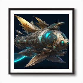 Steampunk Fish Art Print