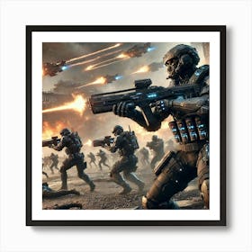 Sci Fi Darkstorm Suppression Teams 1024x1024 Art Print