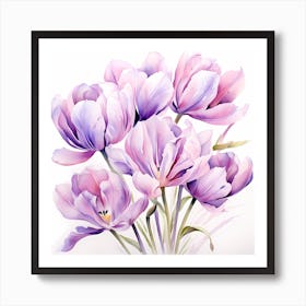 Tulip Dreams: Sublime Brushwork Affiche