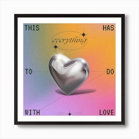 Love Square Art Print