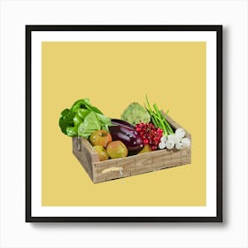 Crate Of Vegetables Affiche