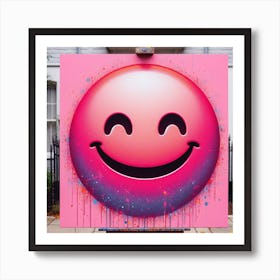Smiley Face 19 Art Print