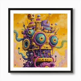 'Robot City' 1 Art Print