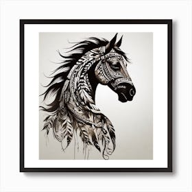 Horse Head Wall Art Art Print