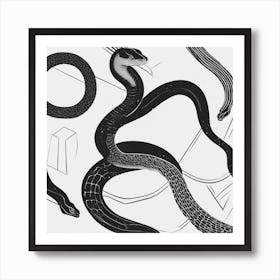 Snakes 2 Art Print