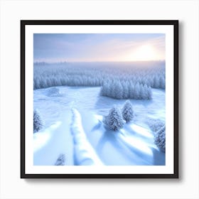 Winter Landscape 57 Art Print