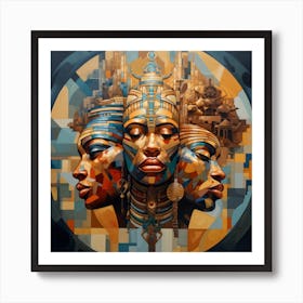 Three African Women 3 Art Print