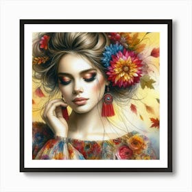 A young woman 1 Art Print