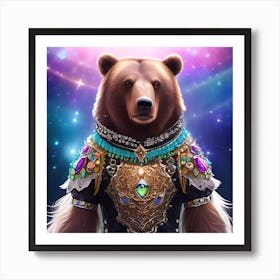 Bear In Armor Art Print