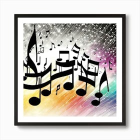 Music Notes 4 Art Print