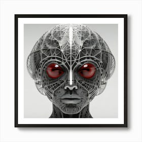 Alien Head 3 Art Print