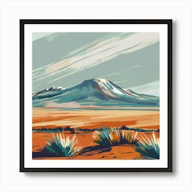 Desert Landscape 6 Art Print