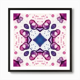 Violet Star Abstraction 1 Art Print