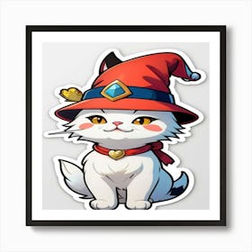 Cat In A Hat 1 Art Print