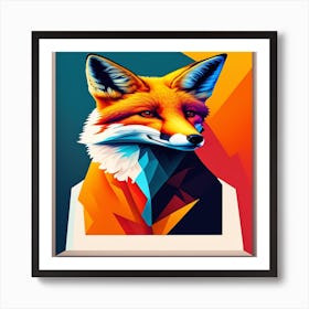 Abstract Fox Art Print