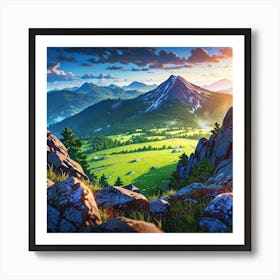 Mountain Landscape 9 Art Print