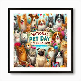 National Pet Day 03 Art Print