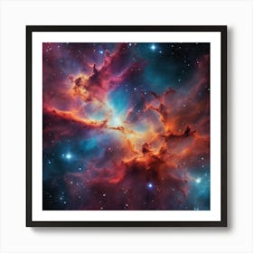 774184 Glowing Nebula Of Vibrant Gas And Dust, Celestial, Xl 1024 V1 0 Art Print