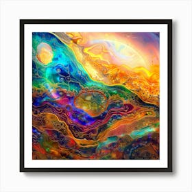 Abstract Painting 3 Art Print