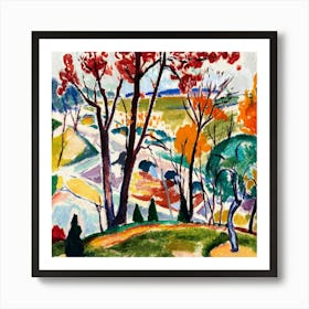 Landscape With Trees 7 Art Print