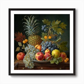 A collection of different delicious fruits 20 Art Print