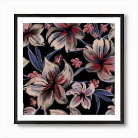 Pink Lilies Art Print