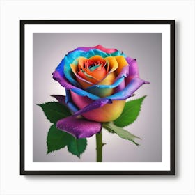 Rainbow Rose 13 Art Print