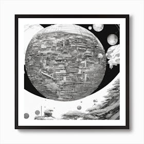 Star Wars Planet Art Print