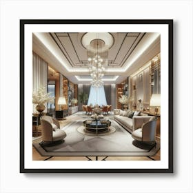 Luxury Living Room 1 Art Print