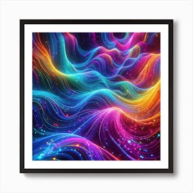 Abstract Wave Pattern Art Print