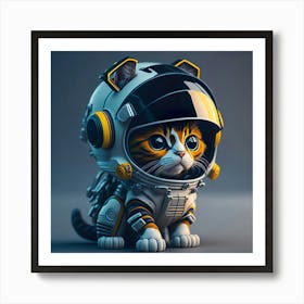 Cat Astronaut (41) Art Print