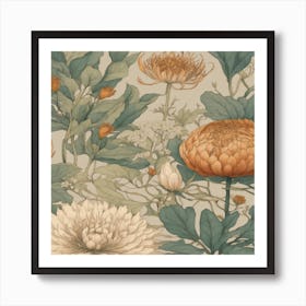 Chrysanthemums 1 Art Print