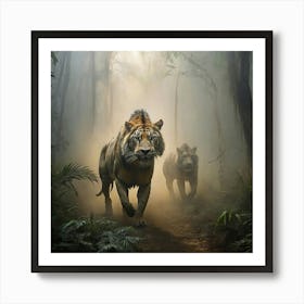 Tiger In The Forest Art Print