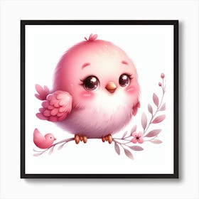 Bird Valentine's day 1 Art Print