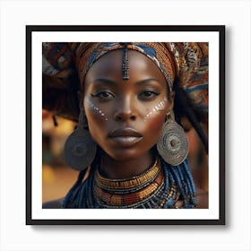 African Beauty 3 Art Print