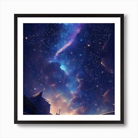 Cosmic stars Art Print