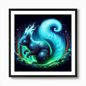 A mystical squirrel 1 Art Print